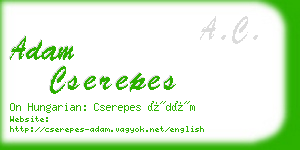 adam cserepes business card